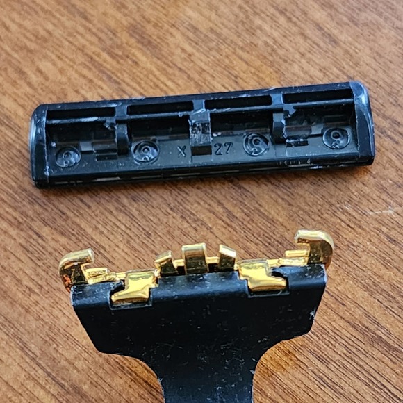 Vintage Carved Horse Head Razor Shaver Gold Accents Rhinestones Gillette Blades - Picture 6 of 9